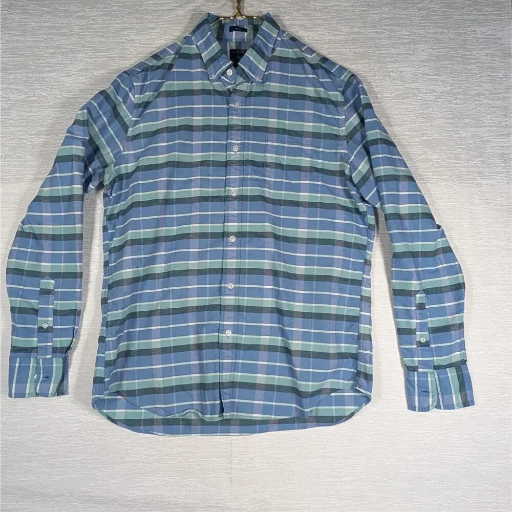 J. Crew Button Up Shirts Mens Large Multicolor Long Sleeve Lot Bundle of 3